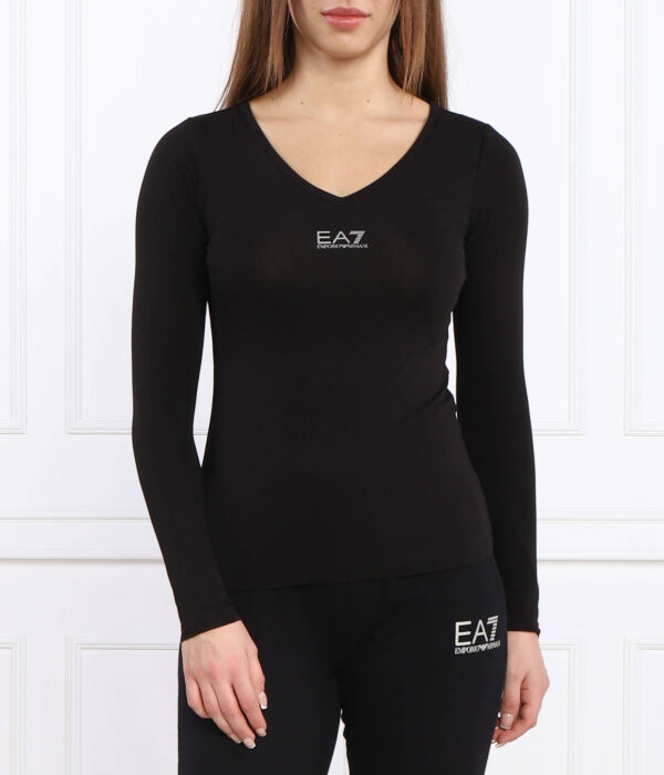 

Блузка Ea7 Slim Fit, черный