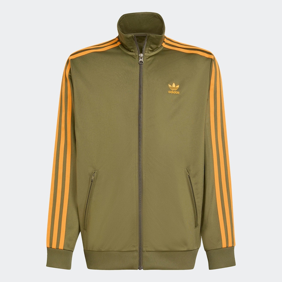 

Толстовка с капюшоном на молнии ADIDAS ORIGINALS Adicolor Firebird, зеленый