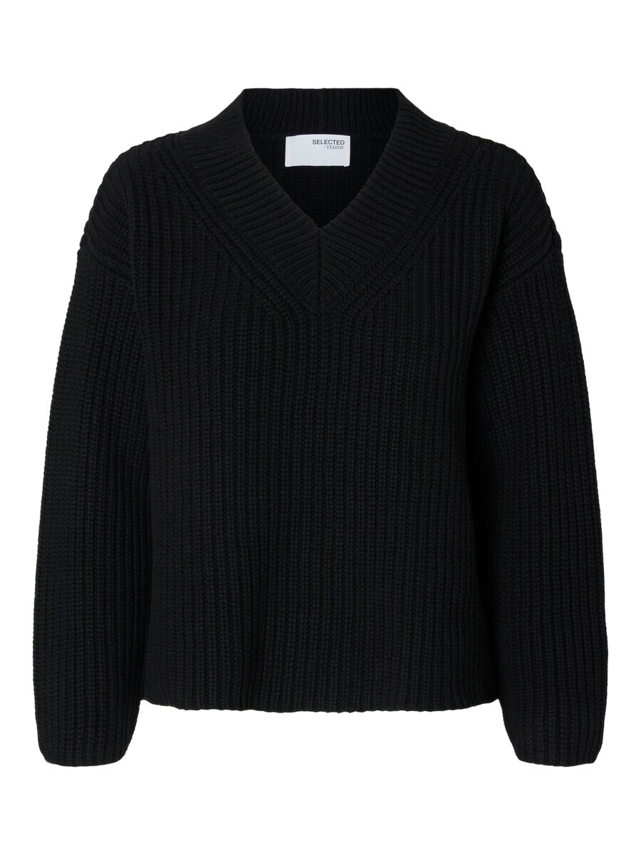 

Базовый свитер SELECTED FEMME Sweater SLFSelma, черный