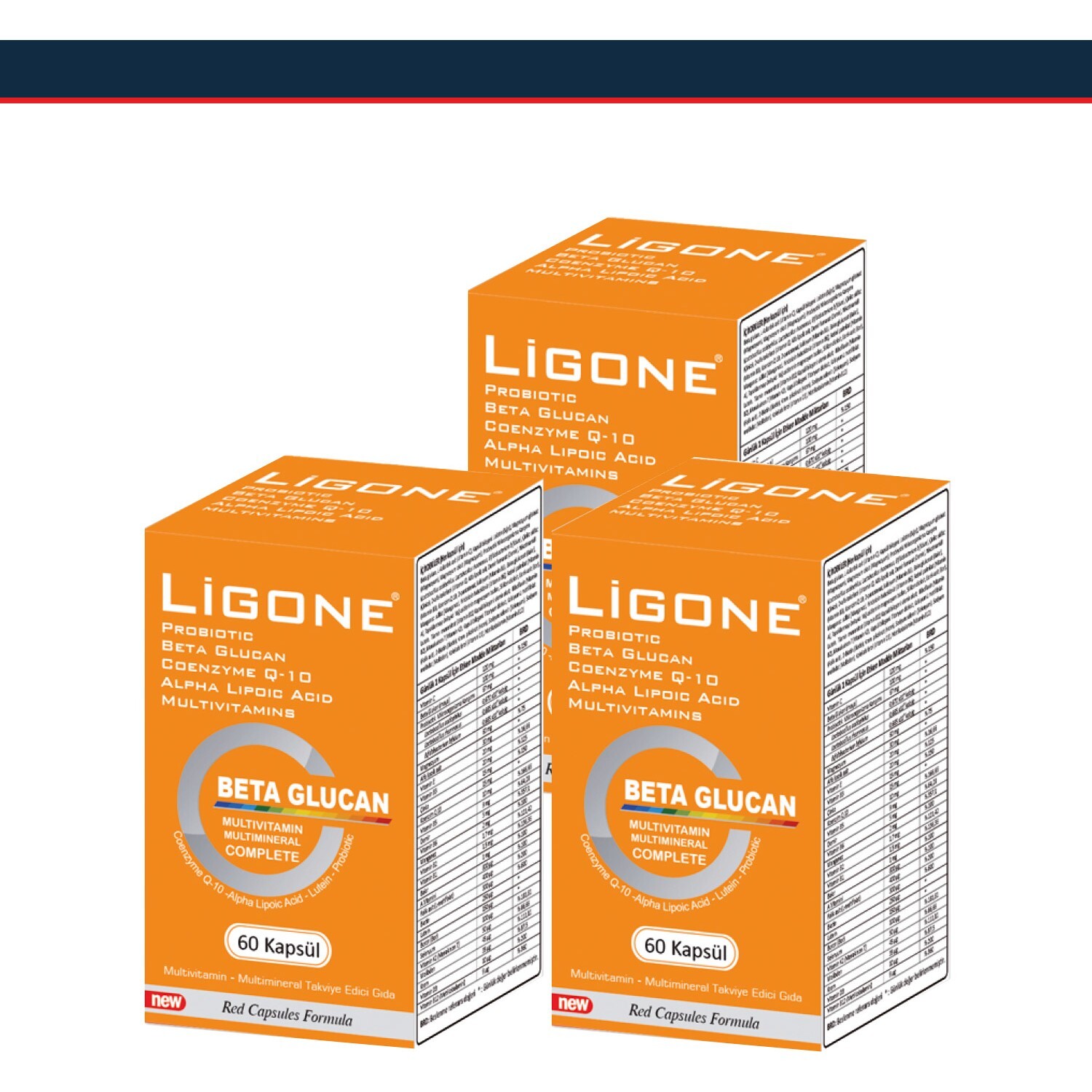 

Бета-глюкан Ligone, 3 упаковки по 60 капсул