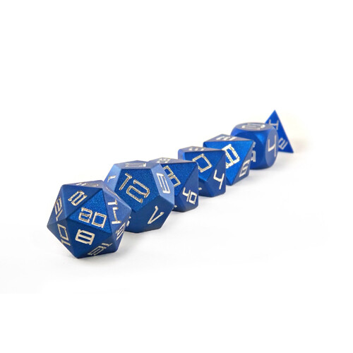 

Игровые кубики Dark Blue Single Coloured Aluminium Level Up Dice