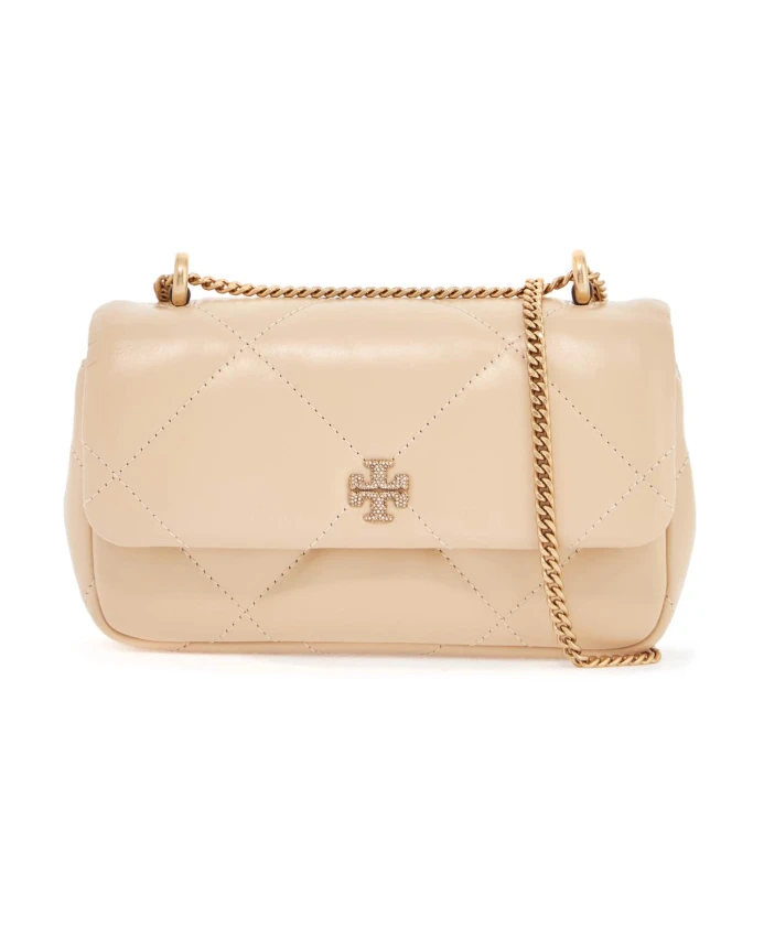 

Мини-Сумочка с кристальным паве Tory Burch, бежевый