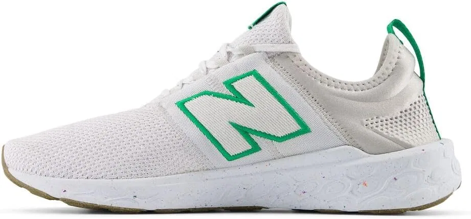 Мужские беговые кроссовки New Balance Fresh Foam X Cruz Artisan V3, White Kelly Green Grey Matter — фото 2