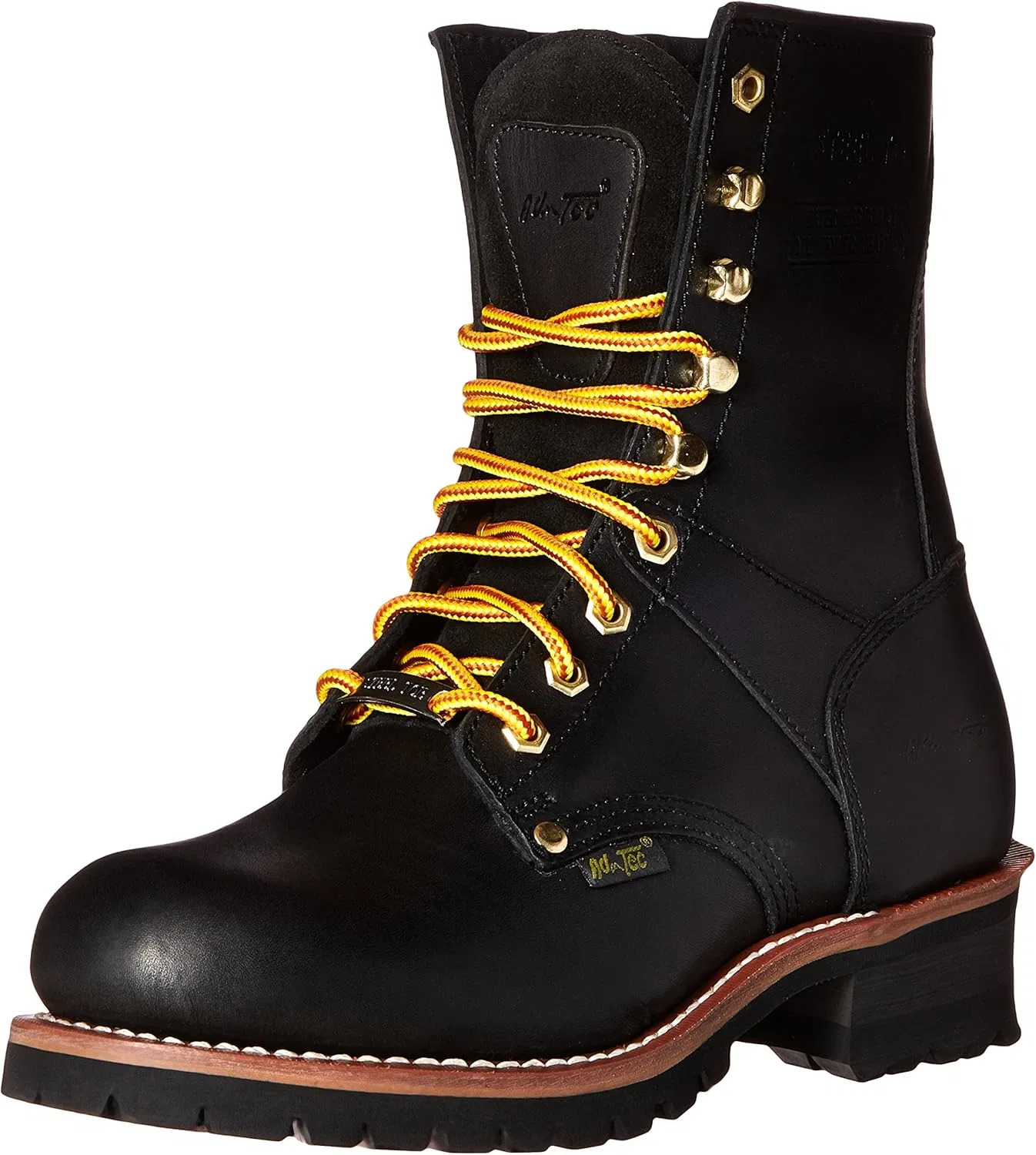 Мужские прочные рабочие ботинки Goodyear Welt для лесорубов и строительных работ adtec, Black