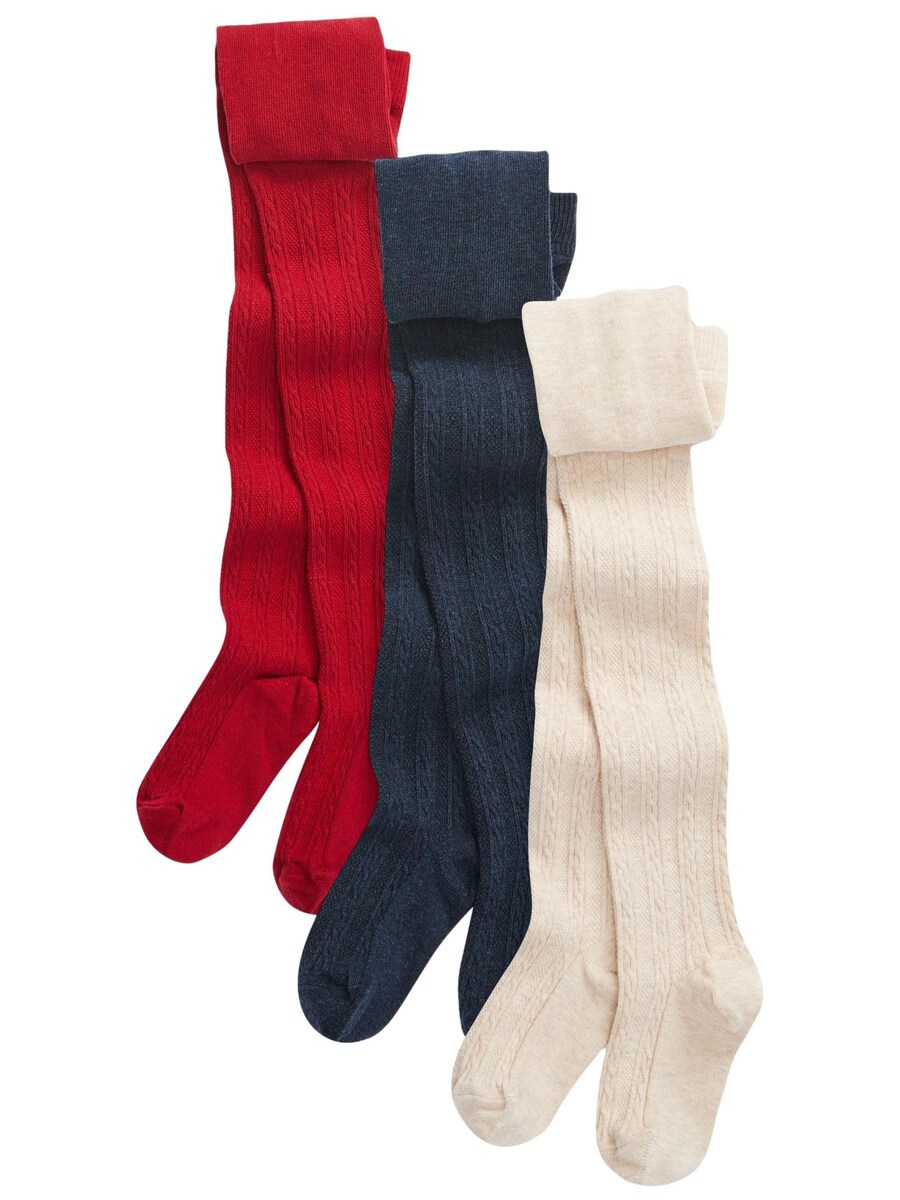 

Колготки Next Tights, цвет cream/dark blue/red