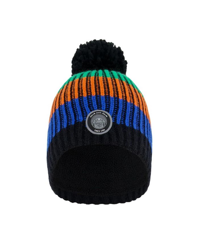 

Детская вязаная шапка с помпоном - для мальчиков Deux par Deux, черный