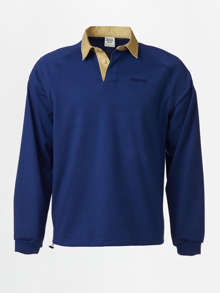 

Пуловер Marmot Mountain Works Rugby, цвет dunkelblau/beige