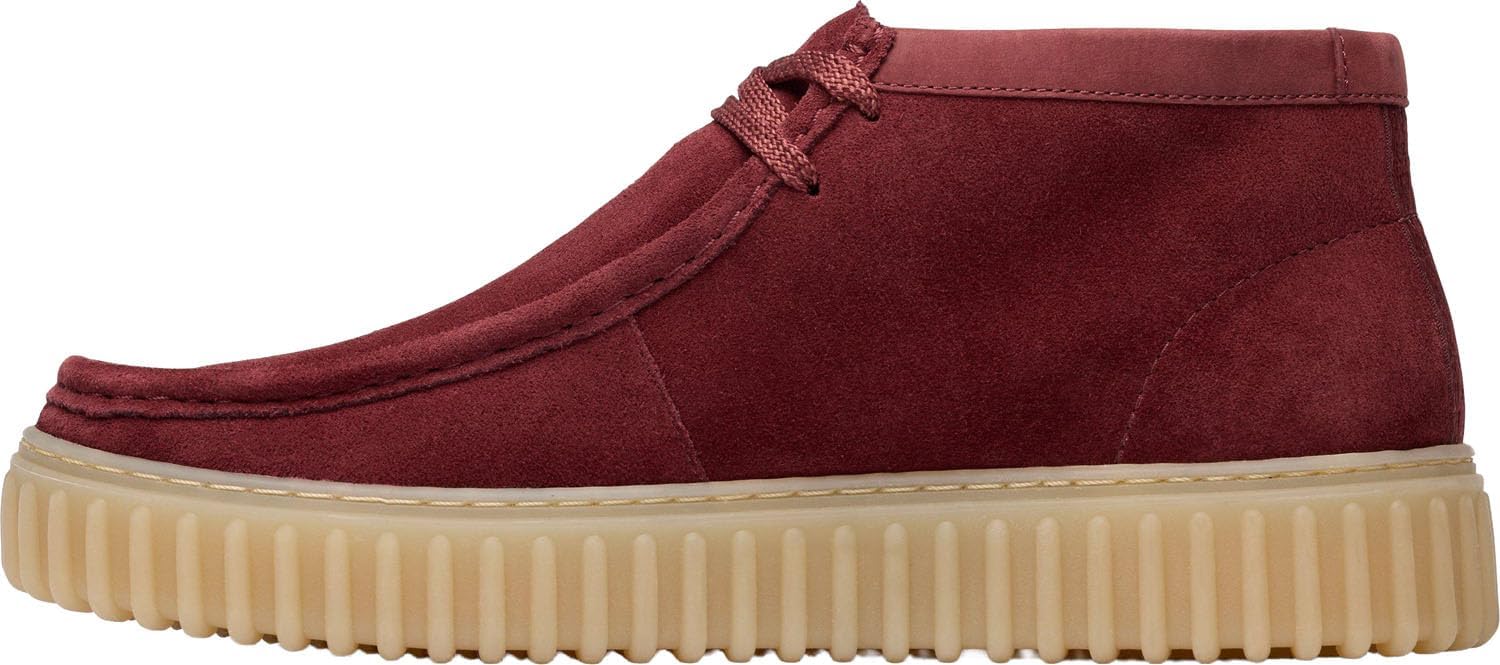 Мужские ботинки Clarks Torhill Hi, Wine Suede — фото 2