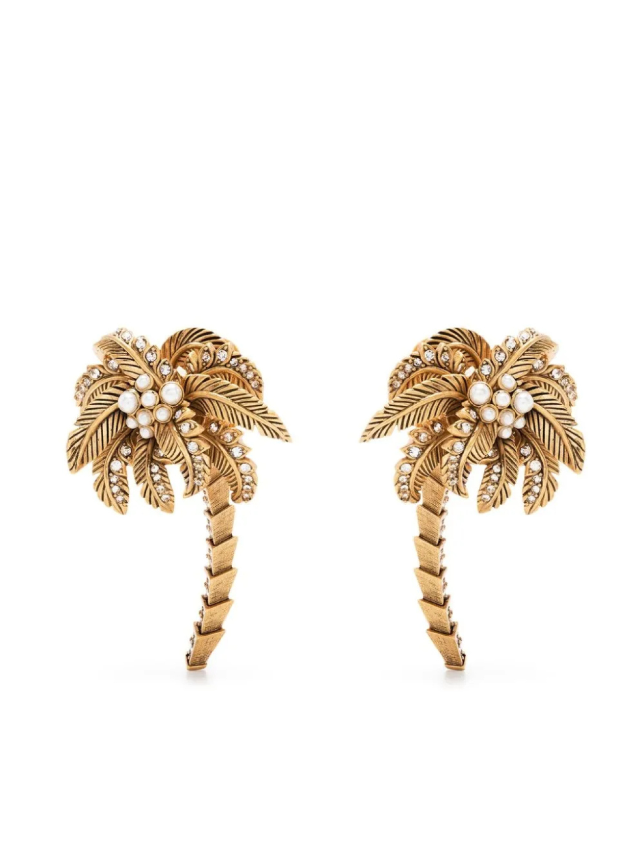 

Серьги-клипсы с мотивом пальмы Roberto Cavalli