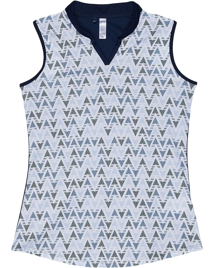 

Поло Adidas Heat.RDY Sleeveless Printed Polo Shirt, цвет Collegiate Navy