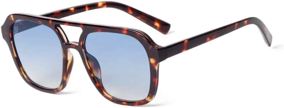 

Солнцезащитные очки с защитой UV400 | Градиентный синий, двойная перемычка | для женщин и мужчин, для занятий спортом на открытом воздухе и вождения DSVIGF, 08