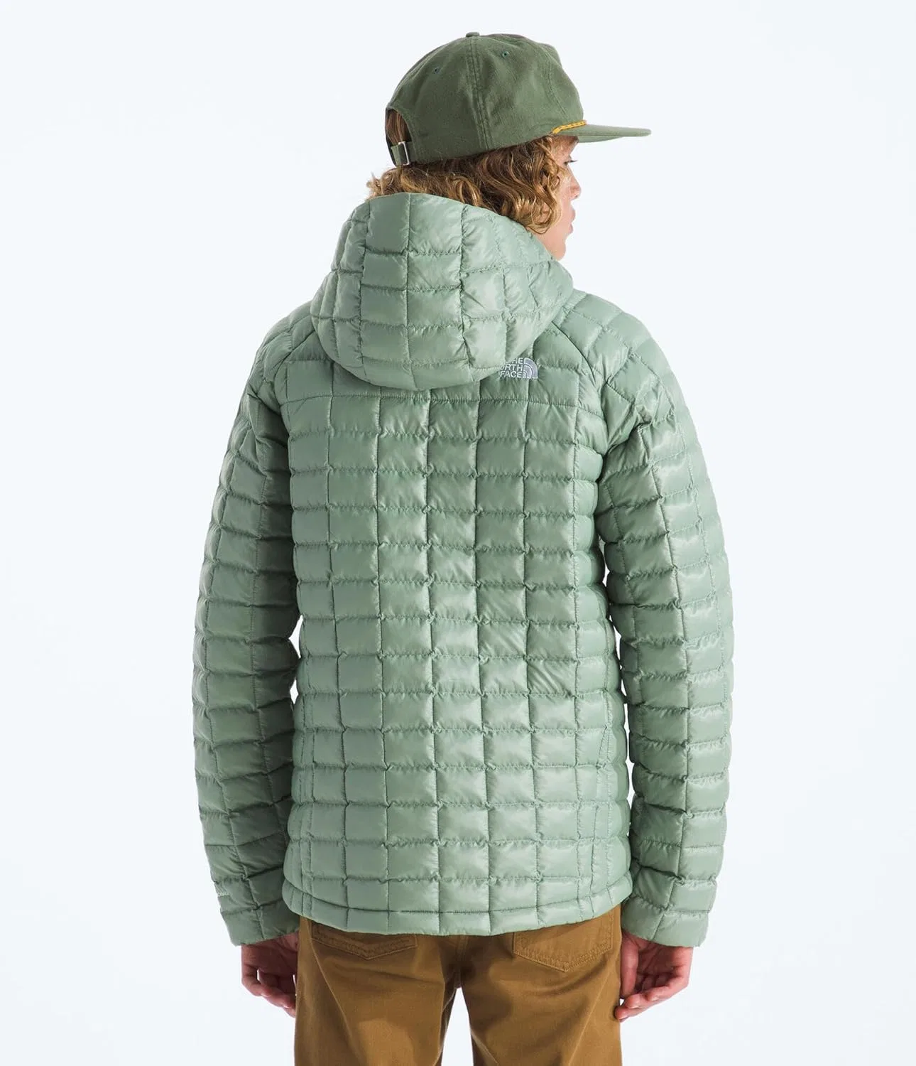 Куртка Thermoball Hooded, The North Face, цвет Slate Moss — фото 3