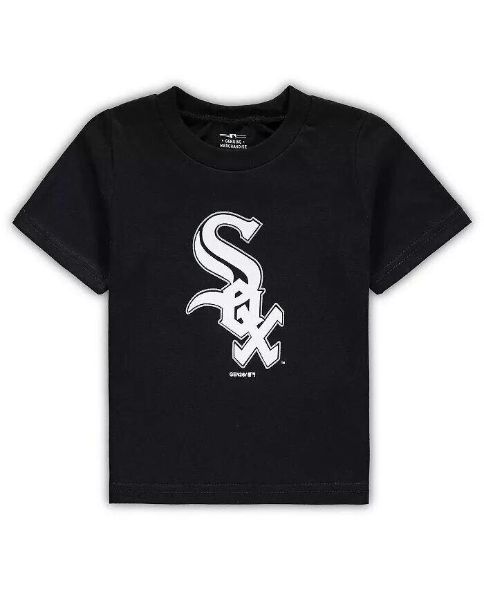 

Черная футболка с логотипом основной команды Chicago White Sox для мальчиков и девочек для младенцев Outerstuff, черный