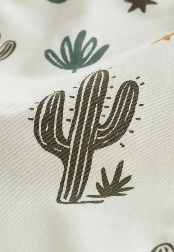 Брюки прямого кроя с застежкой-молнией Next, Neutral Cactus Print — фото 3