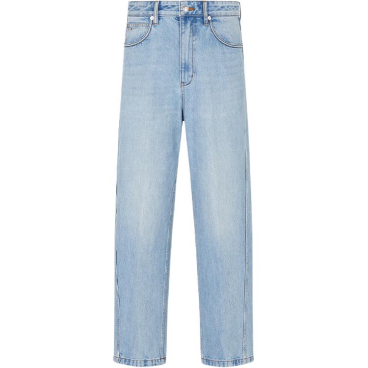 

Джинсы J80 Baggy Twist fit Stone washed EMPORIO ARMANI, светло-голубой