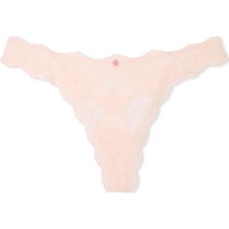 

Victoria's Secret Кружевные трусики-стринги Fantasy Collection DREAM ANGELS / Чистейшие розовые женские трусики, 1 упаковка, розовые