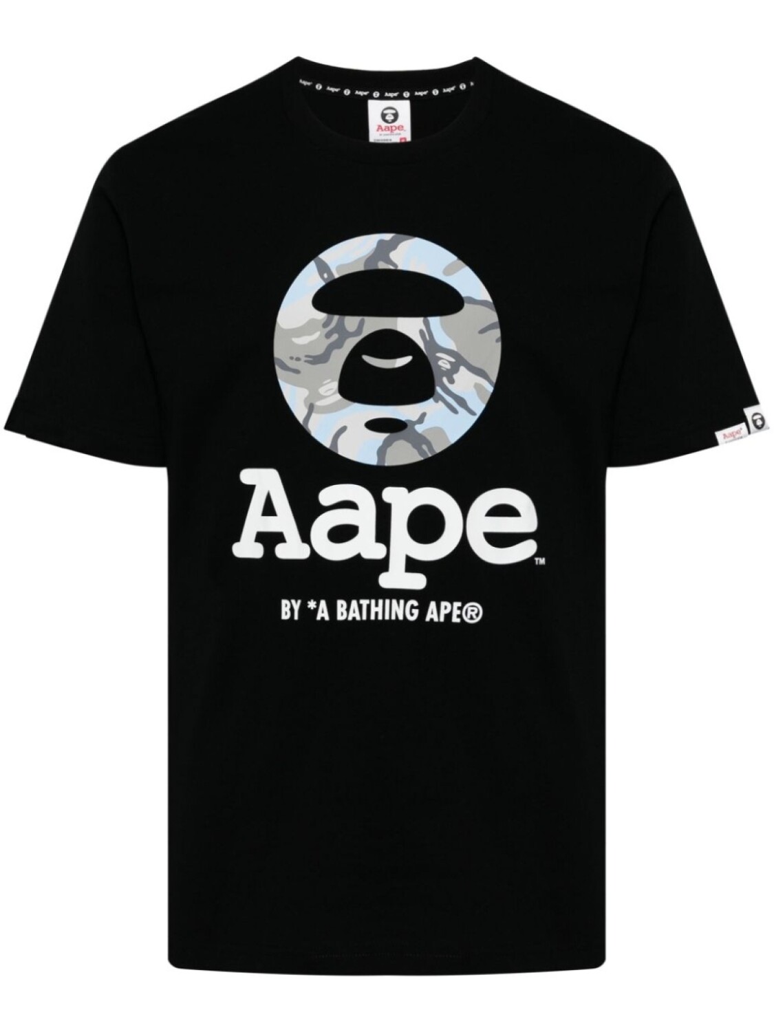 

Футболка Camo Moon Face AAPE BY *A BATHING APE, черный