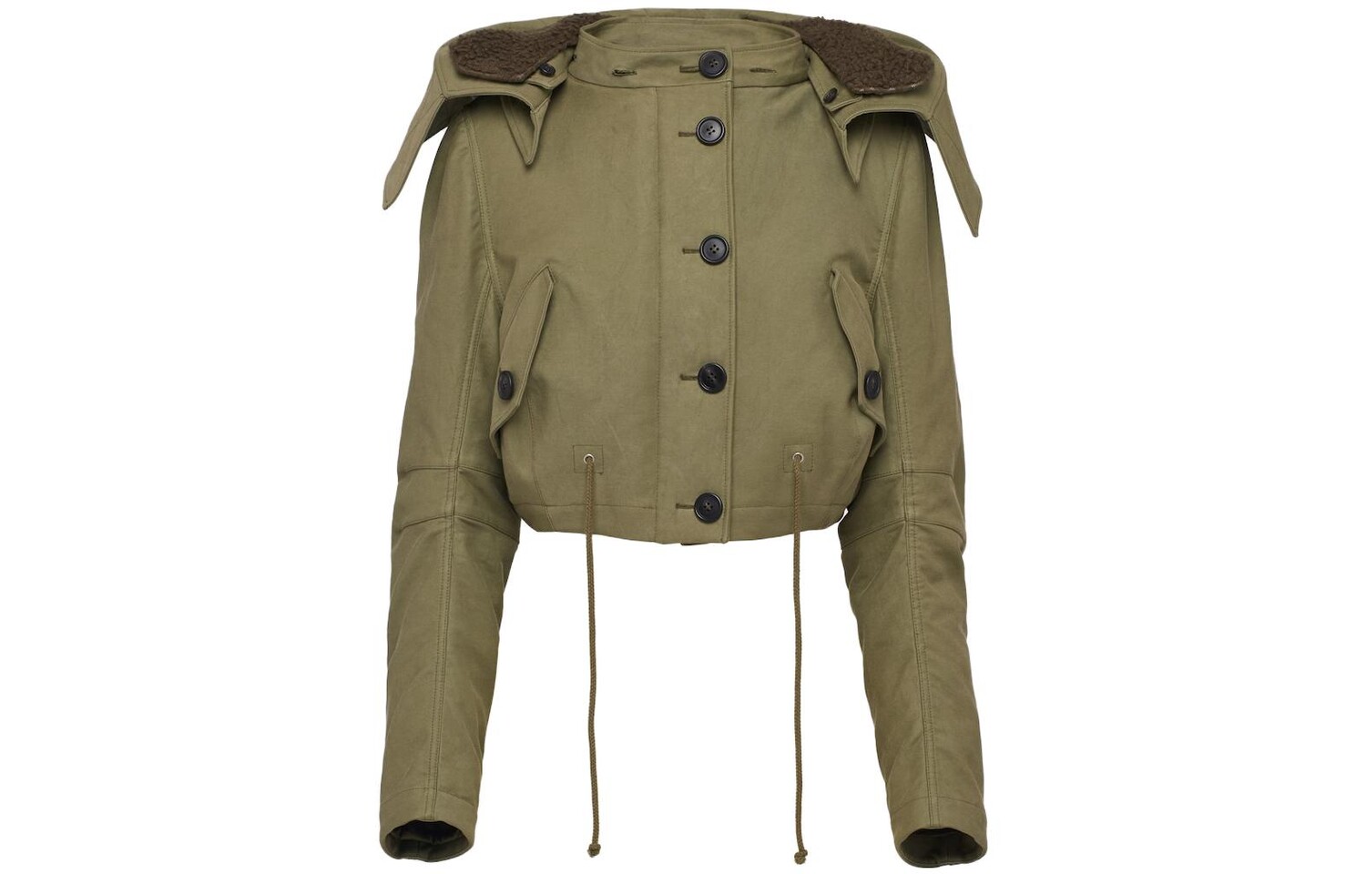 

Куртка женская армейского зеленого цвета Prada