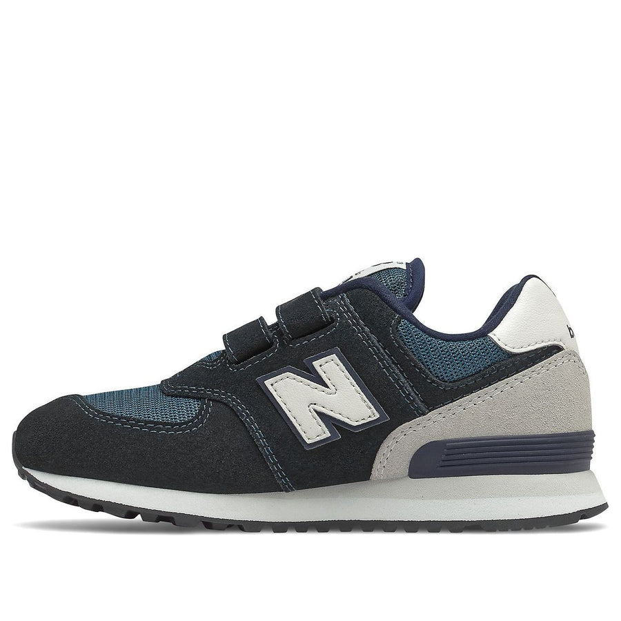 Беговые кроссовки New Balance 574 Low Cut K Black/Blue, синий — фото 4