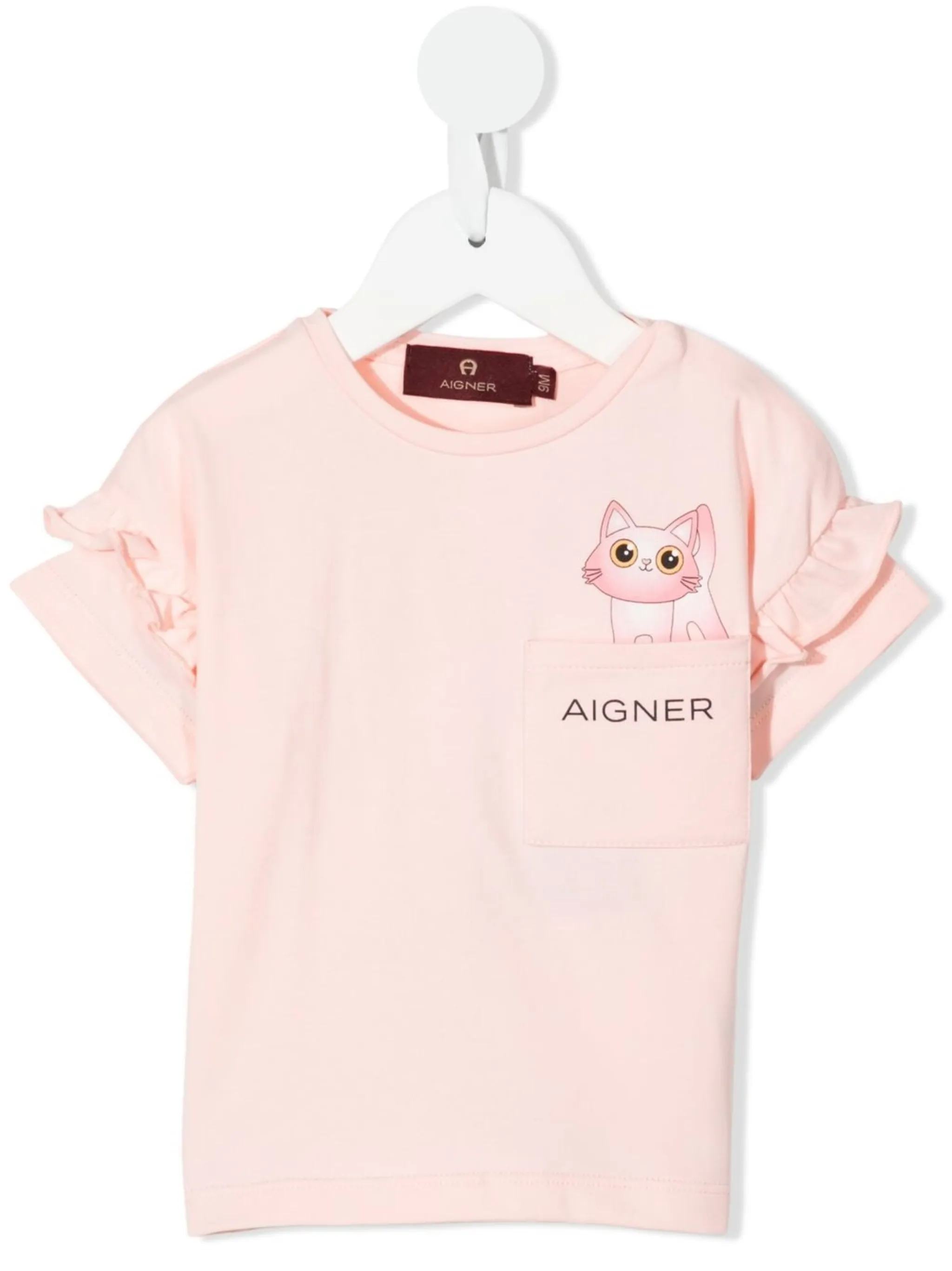 

Футболка с логотипом Aigner Kids, розовый
