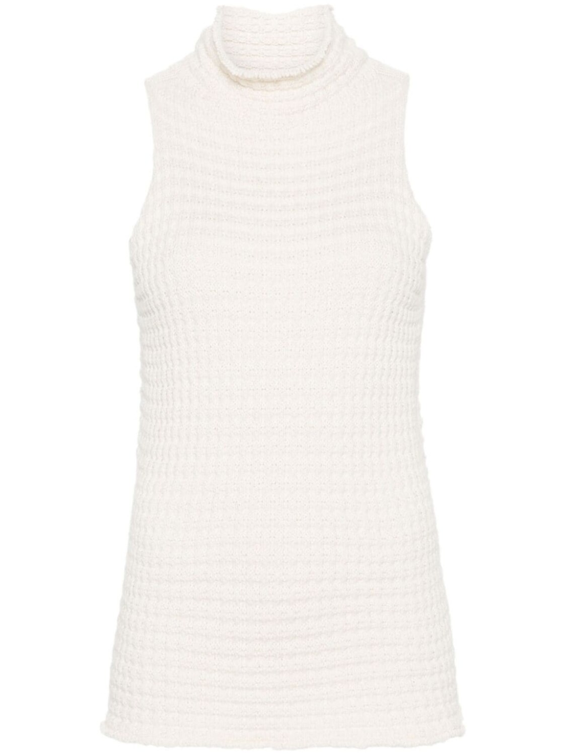 

Jil Sander трикотажный топ с высоким воротником, нейтральный цвет