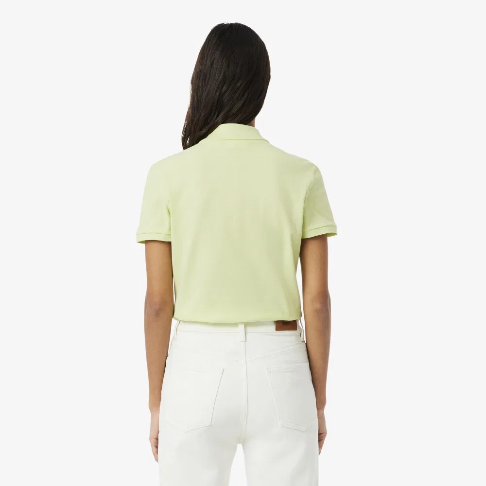 Футболка-поло Lacoste Slim Fit светло-зелёная — фото 3