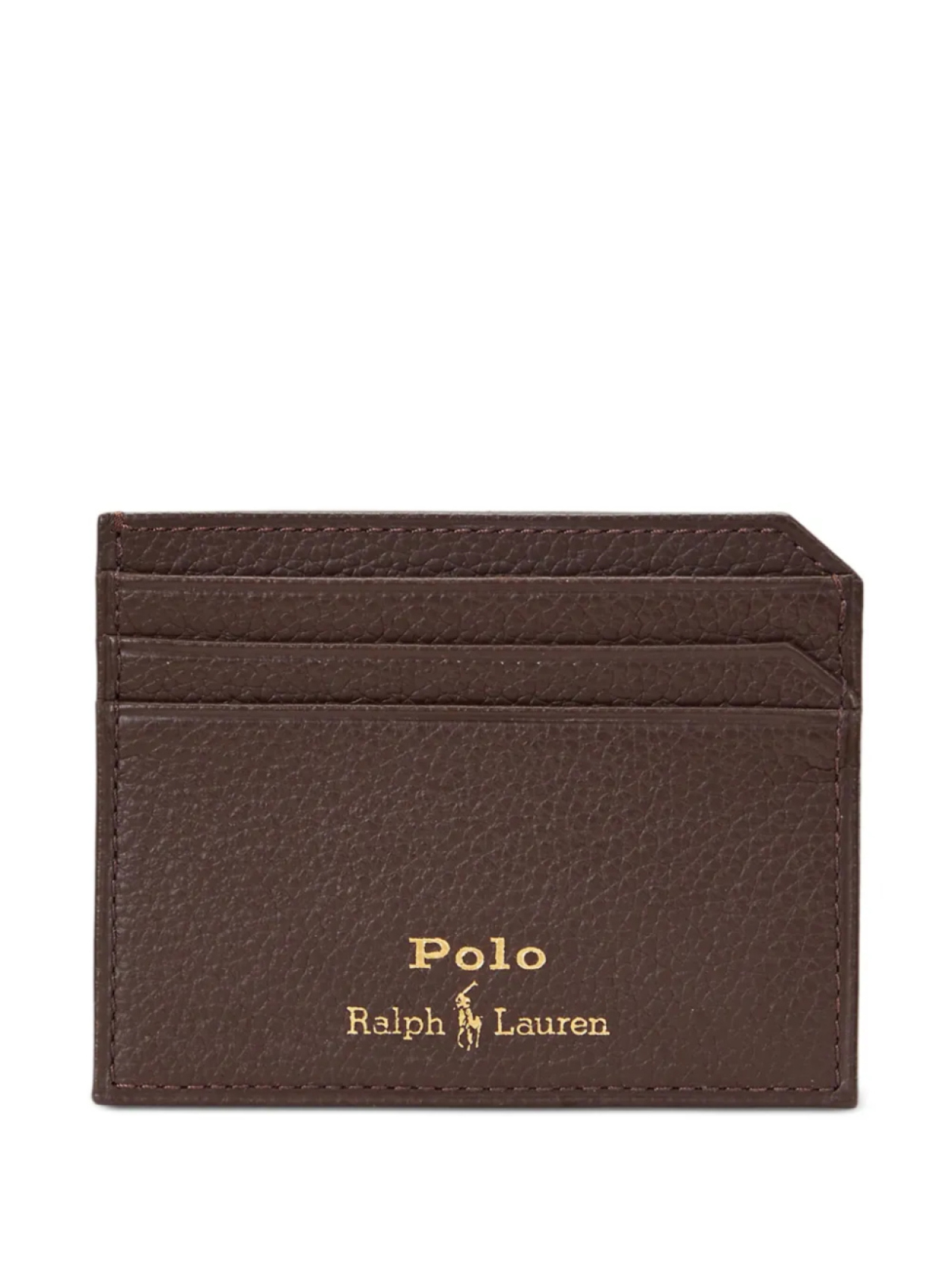 

Polo Ralph Lauren картхолдер из зернистой кожи, коричневый