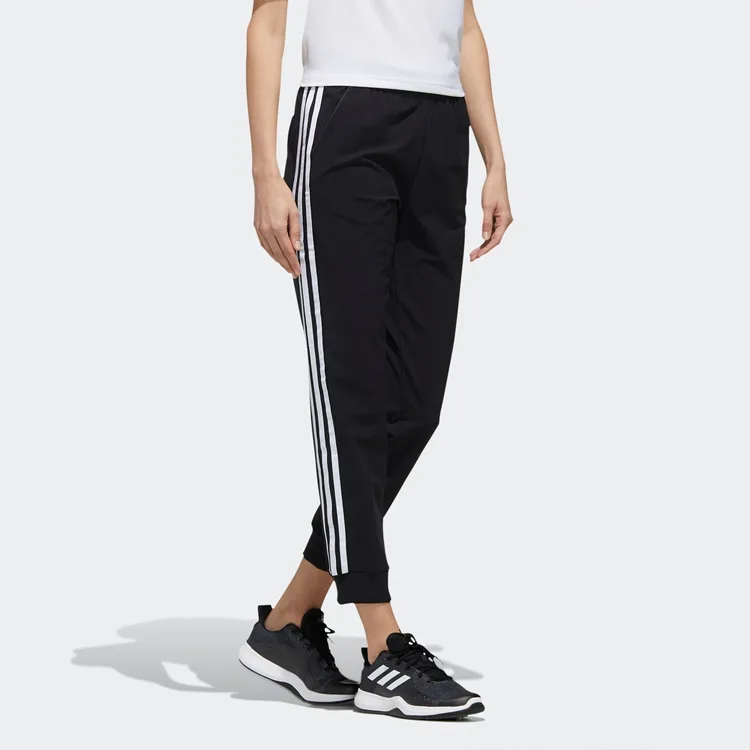Вязаные спортивные штаны женские Adidas, Black/Carbon Black — фото 4