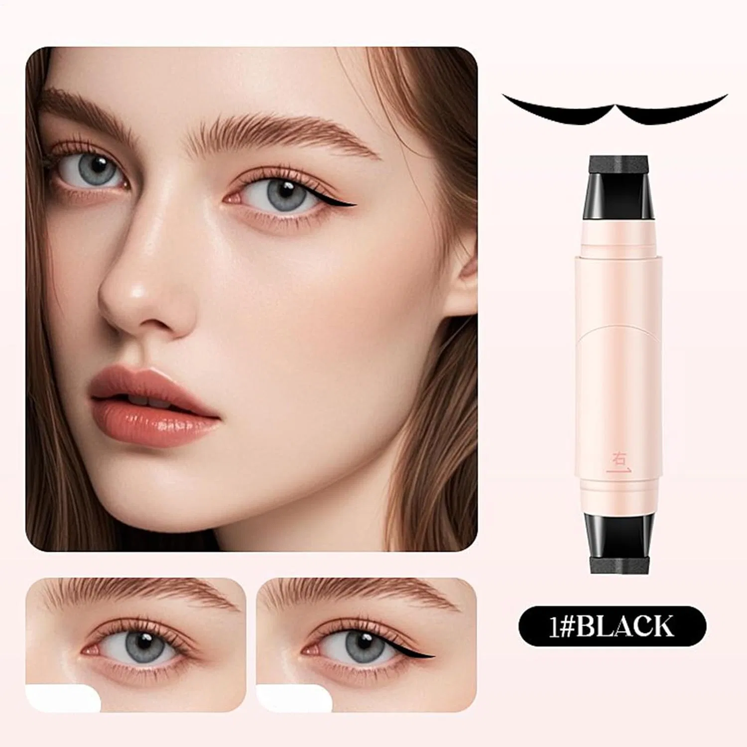 Подводка для глаз Eyeliner Stamp, водостойкая, бренд Generic — фото 2