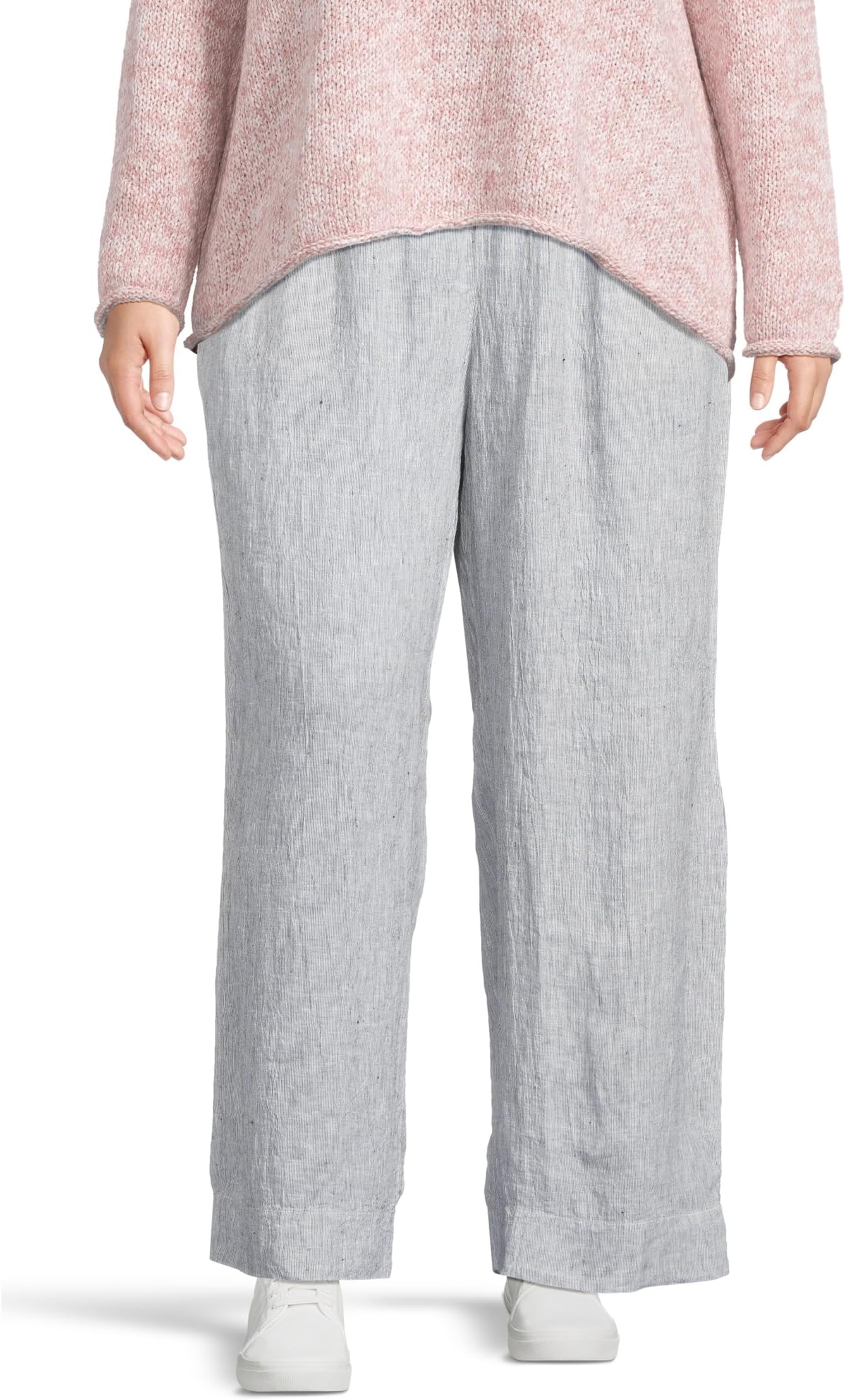 

Брюки Eileen Fisher Full Length Wide Leg Pant, цвет White/Black