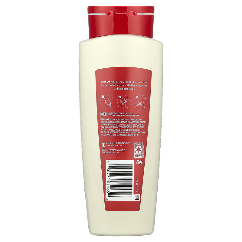 Old Spice, Гель для душа, глубокое очищение с морскими минералами, 532 мл (18 жидк. Унций) — фото 2