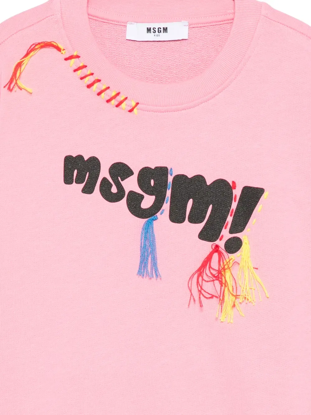 Толстовка с длинными рукавами и логотипом Msgm Kids, розовый — фото 3
