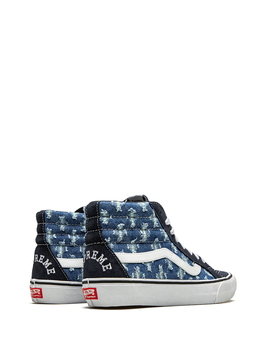 Джинсовые кеды Sk8-Hi Pro из коллаборации с Supreme Vans, синий — фото 3