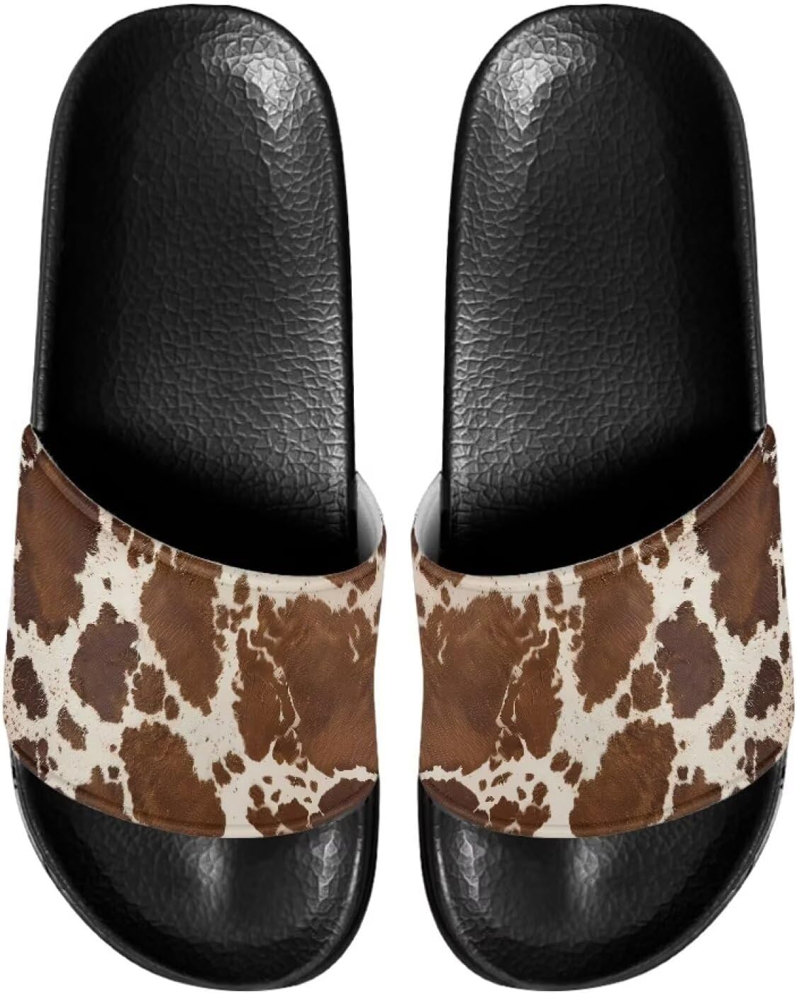 

Домашние тапочки для женщин и мужчин Mintulipy, Brown Cow Print