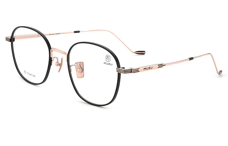 

MUZU Унисекс очки для зрения, Black Rose Gold-C13