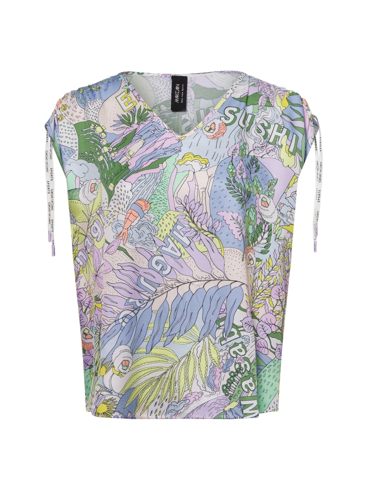 

Блузка MARC CAIN SPORTS , цвет hellblau mehrfarbig