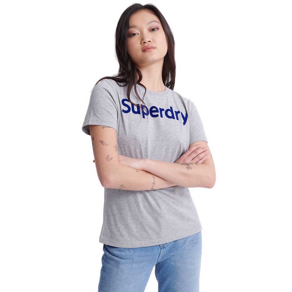 

Футболка Superdry Regular Flock, серый