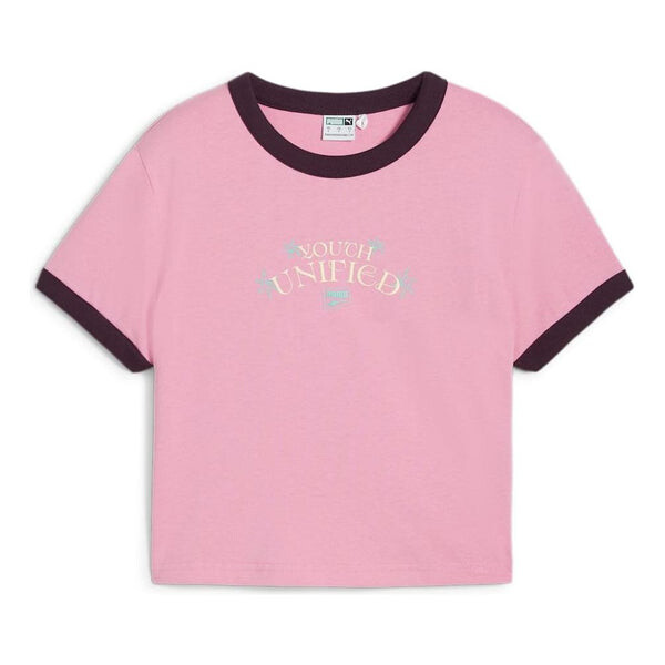 

Футболка downtown graphic baby t-shirt 'mauved out' Puma, лиловый