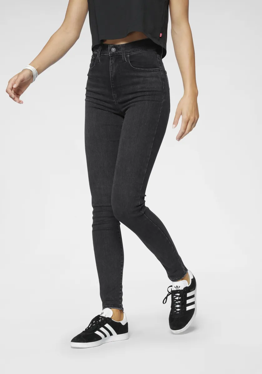 

Джинсы Levi's скинни "Mile High Super Skinny", завышенная талия, серый