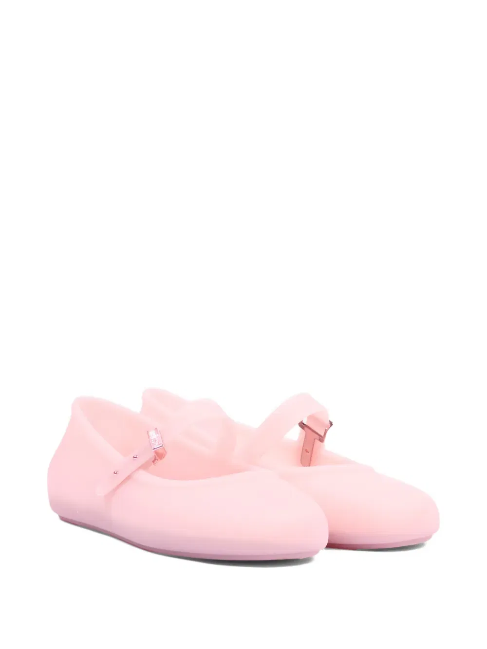 Балетки с застежкой-пряжкой Mini Melissa, розовый