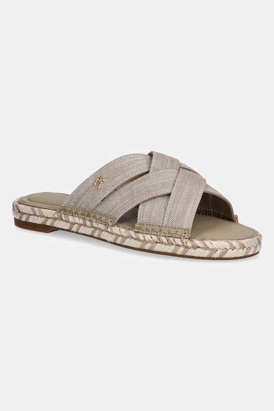 Шлепанцы Chambray espadrille mule Tommy Hilfiger, бежевый