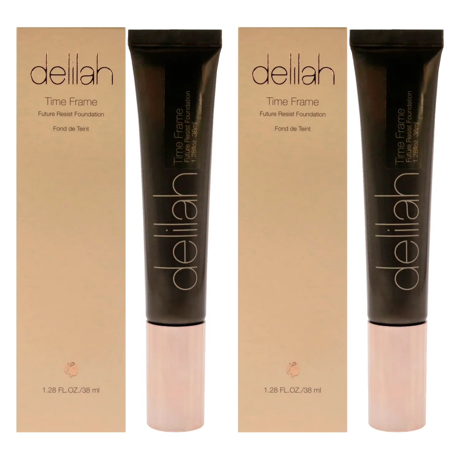 Тональный крем Future Resist SPF 20 - Pebble от Delilah для женщин - 37 мл - упаковка из 2 штук, коричневый