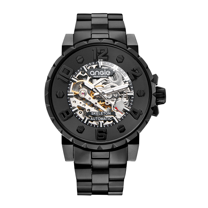 

Angie Present Watch Мужские часы Henji Street Style Black Warrior с переливающимся двухцветным зеркальным покрытием и синим цветом, Двухцветный, Angie Present Watch Мужские часы Henji Street Style Black Warrior с переливающимся двухцветным зеркальным покр