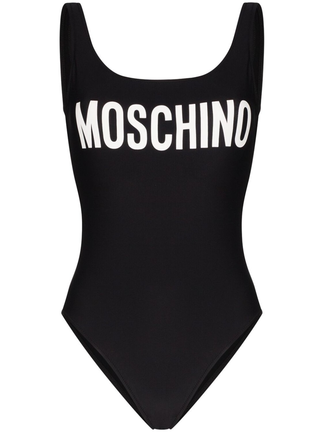 

Moschino купальник с логотипом, черный