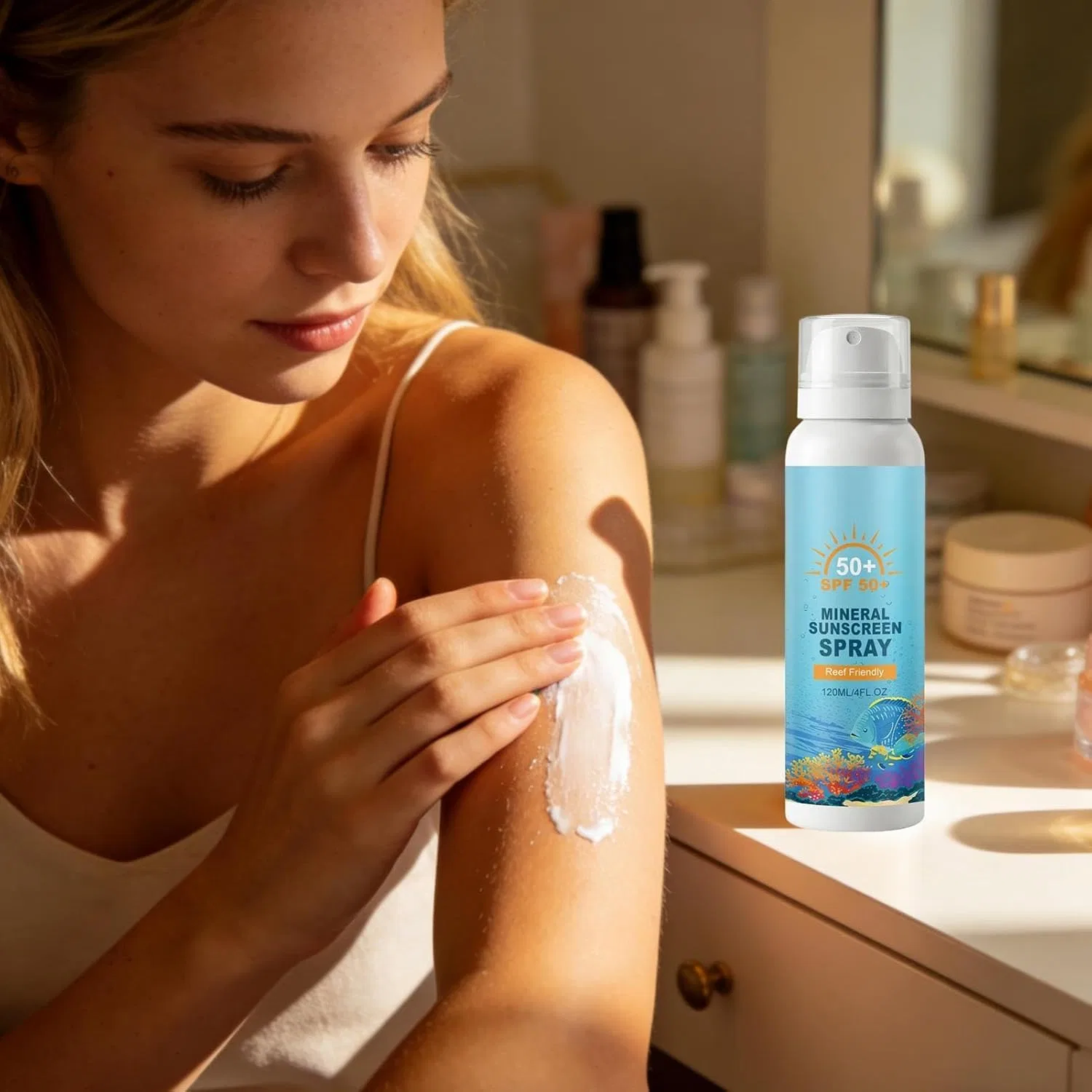 Спрей солнцезащитный SPF50 с защитой UVA/UVB Generisch — фото 2