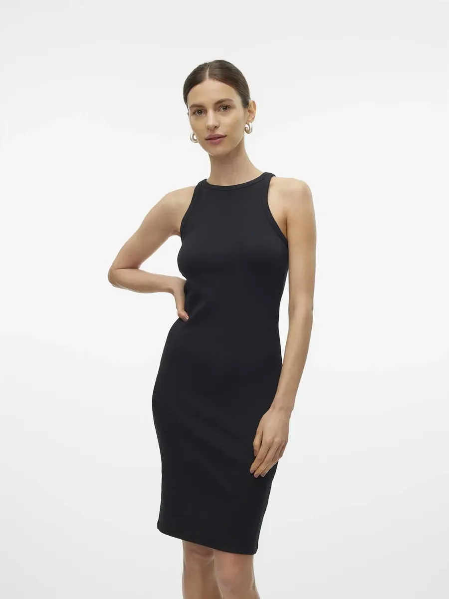 

Мини-платье Vero Moda "VMCHLOE SL ABK DRESS JRS NOOS", черный