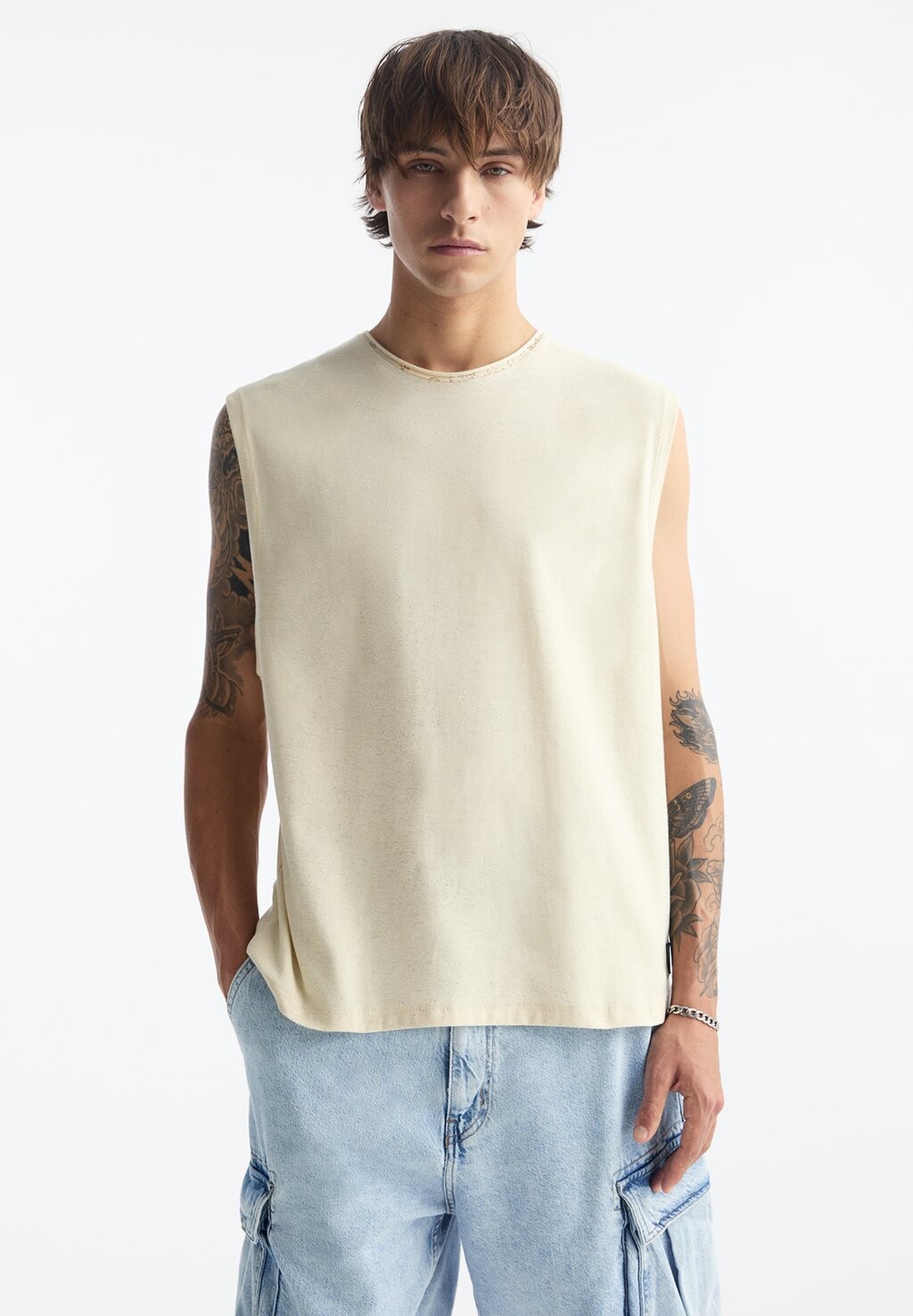 

Топ BANDANA PULL&BEAR, песочный