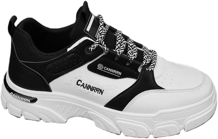 

Мужские дышащие спортивные кроссовки: толстая подошва и легкие, для повседневной носки/спорта/на открытом воздухе Hoalox, черный