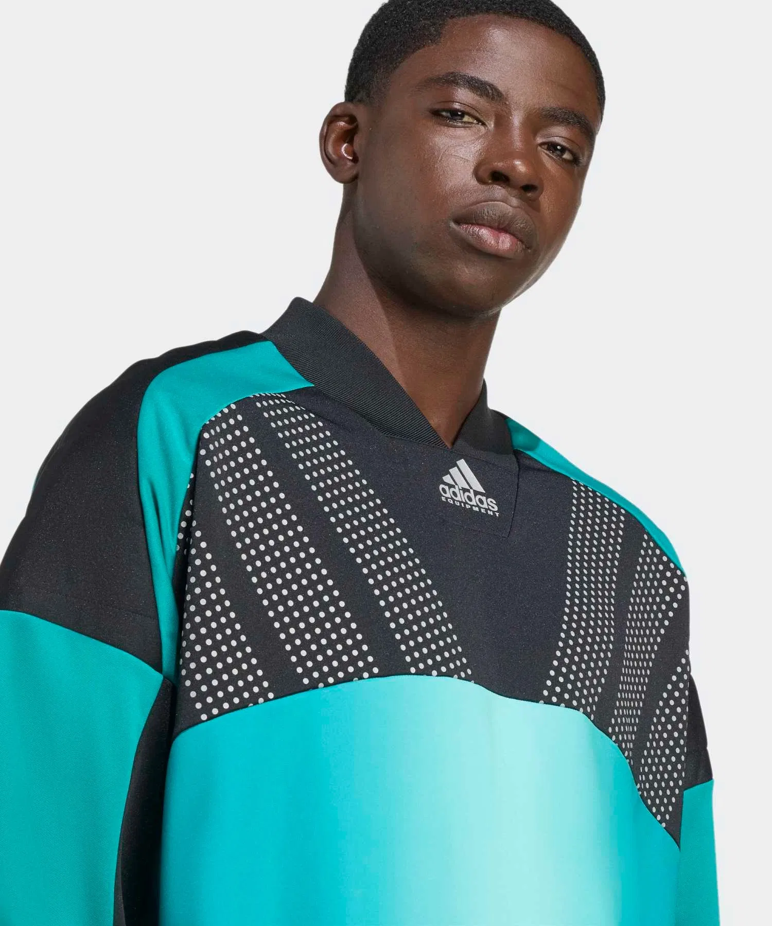 Унисекс футболка adidas Originals EQT с логотипом зелёная — фото 3