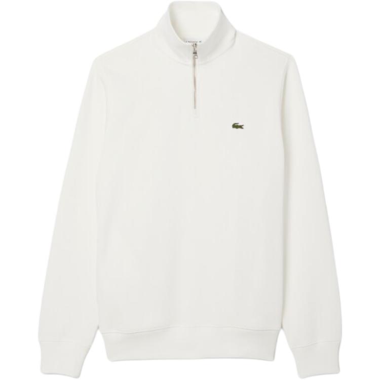 

Полузастёгивающийся вышитый свитшот LACOSTE, 70v/белый